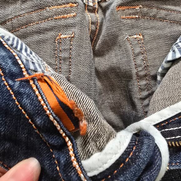 Rock Revival Chrissie Boot bootcut jeans size 30 low rise flap pocket distressed - Picture 15 of 16